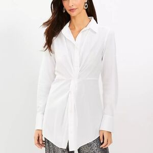 NWT Loft White Dress Shirt Size 0